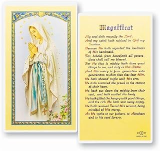 Hirten Magnificat Laminated Catholic Prayer Holy Card with Prayer on Back, Single Card
