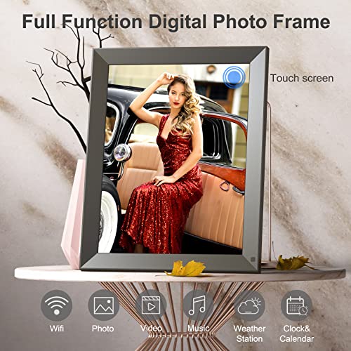 Fullja Wifi Large Digital Photo Frame 15 Inch - Smart Digital Picture Frame, 32Gb, Motion Sensor, Full Function, Share Photos And Videos Via App Or Email, Unlimited Cloud Storage, Wall Mountable #TOP4