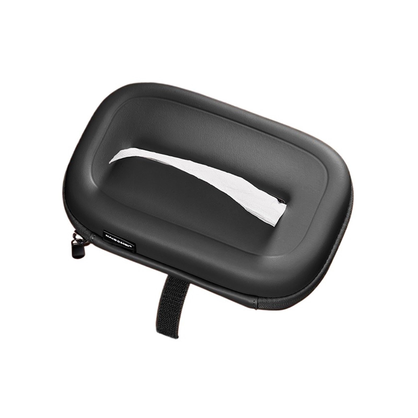 1pcs Multifunctional Creative Car Tissue Box, Armrest Hanging Holder, Heat-resistant Center Console Portable Storage(Black-1pcs)