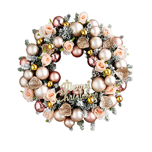 Couronne de Noël durable et artificielle pour décorer les murs et portes sans entretien