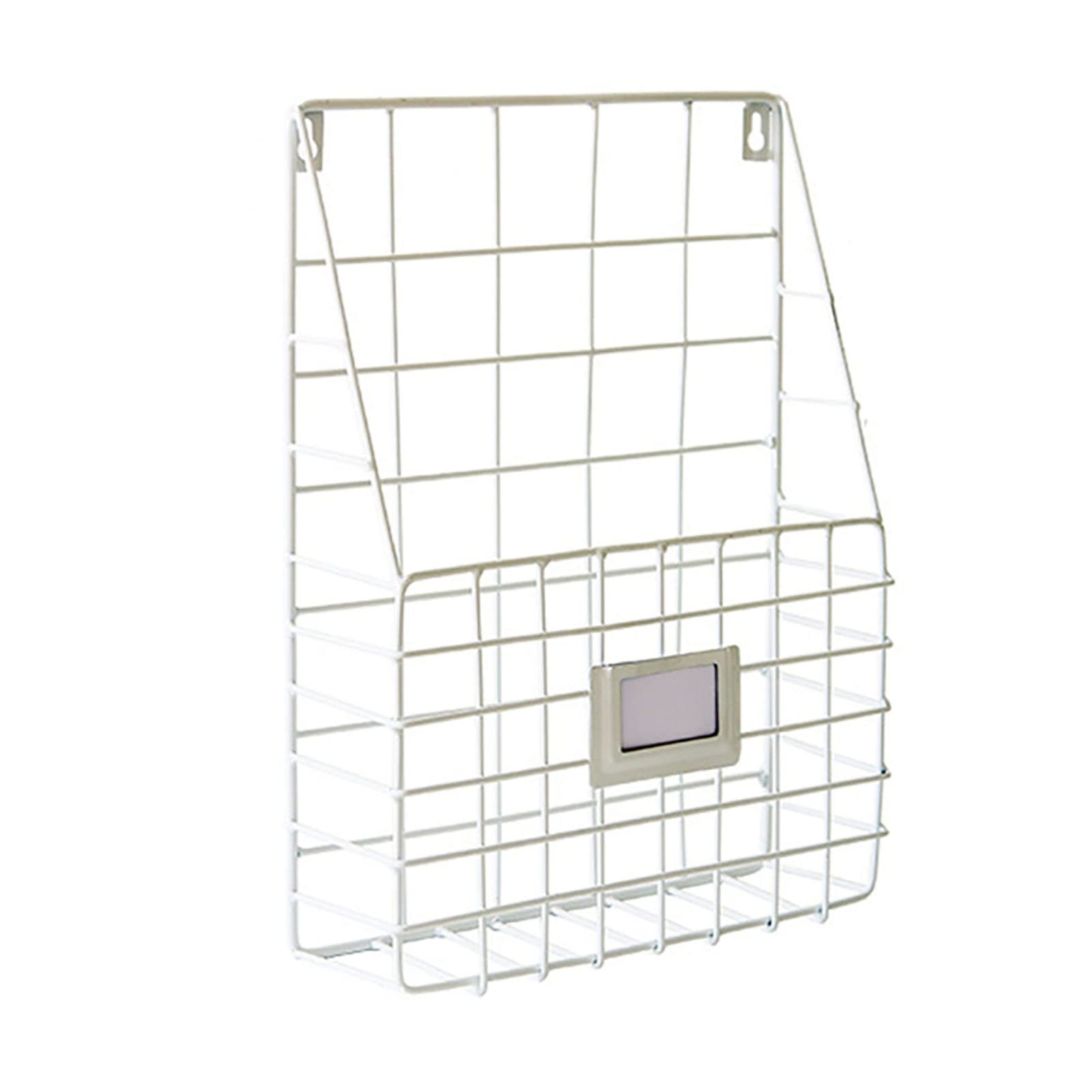 Bandeja organizadora multiusos blanca de rejilla para pared 7