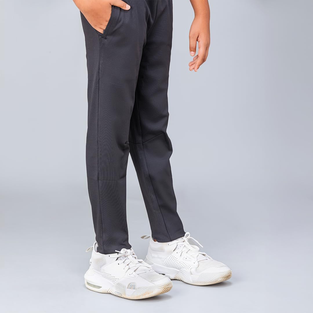 Dripmov Boys Premium Active Sportswear Black Track Pants | Stretchable Fabric with Tapered Fit | Ultimate Comfort for All-Day Wear | Regular Fit | 6 to 8 Years 2