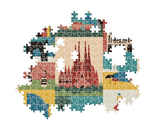 Puzzle 1000 pièces Compact : Style in the City Barcelone Clementoni Puzzles - vue 5