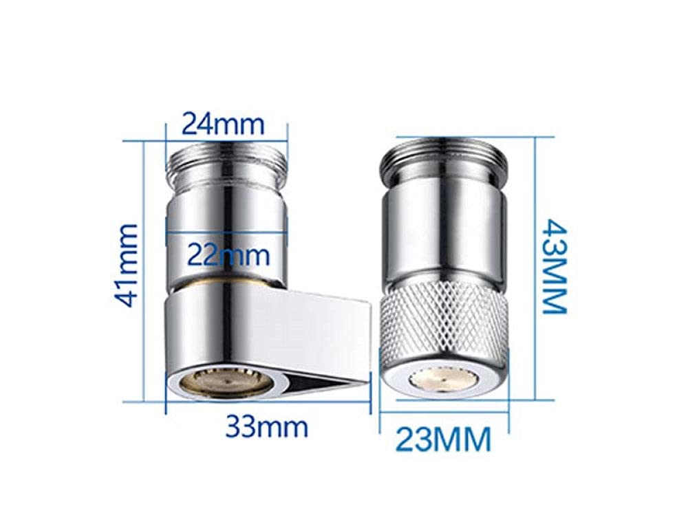 VVW&LIU Aeratore a Risparmio idrico a Tre modalità Rubinetto Corpo Principale in Ottone Rubinetto aeratore Adattatore Filtro Gorgogliatore Rubinetto a Risparmio idrico,A