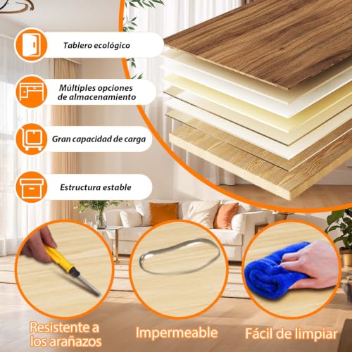 Mostrador de recepción con compartimentos para solucionar el desorden de cables 5