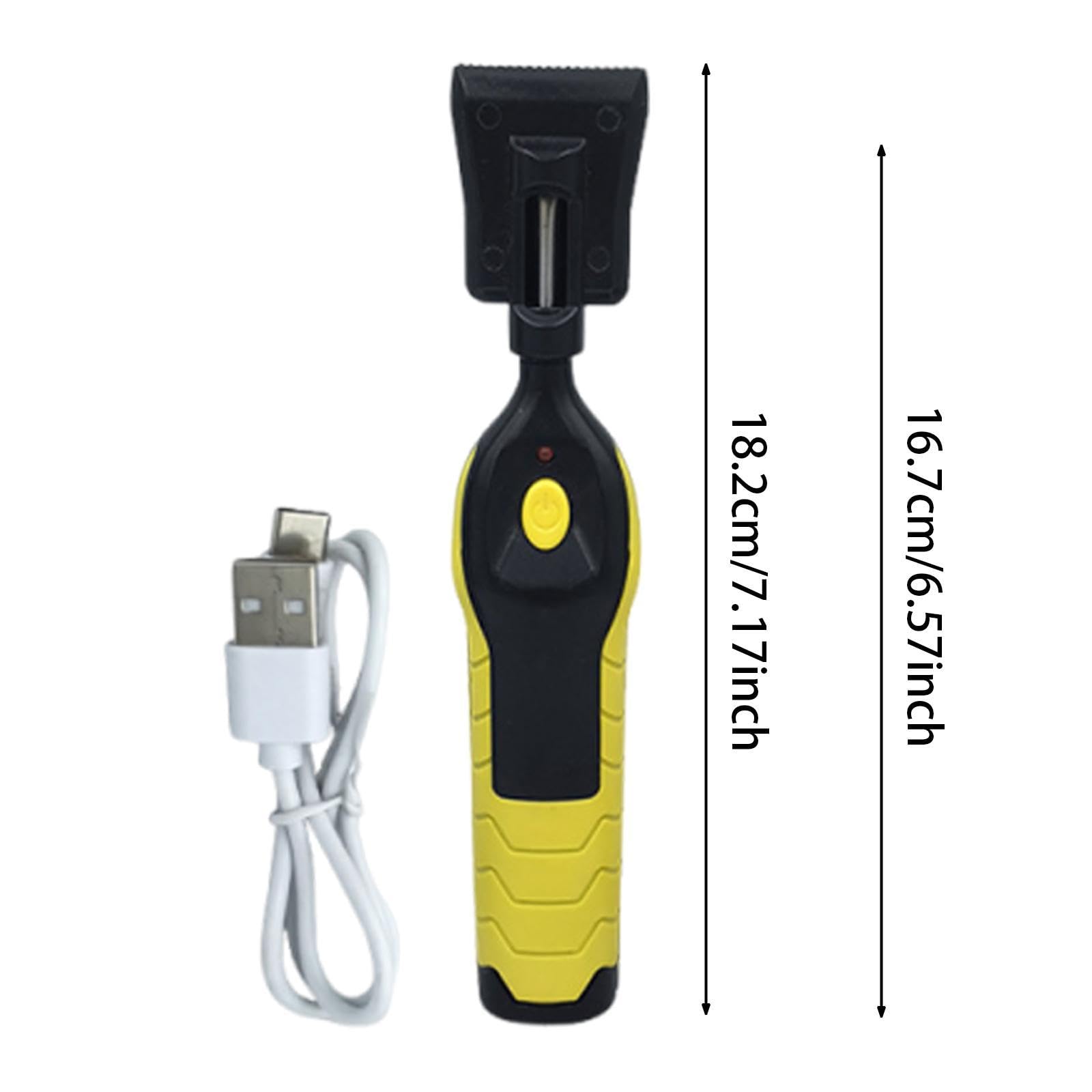 Penna Elettrica Floor Repair Kit Strumento Versatile Crevice Repair Tool Chips Removibile Riscaldamento Usb in Pp Adatta per Riparazione Mobili Pavime, Giallo