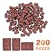 HARFINGTON 200pcs Sanding Drums 1/4 Inch Grit 80 Sanding Sandpaper Mini Sanding Sleeves for Drum Sander Rotary Tools