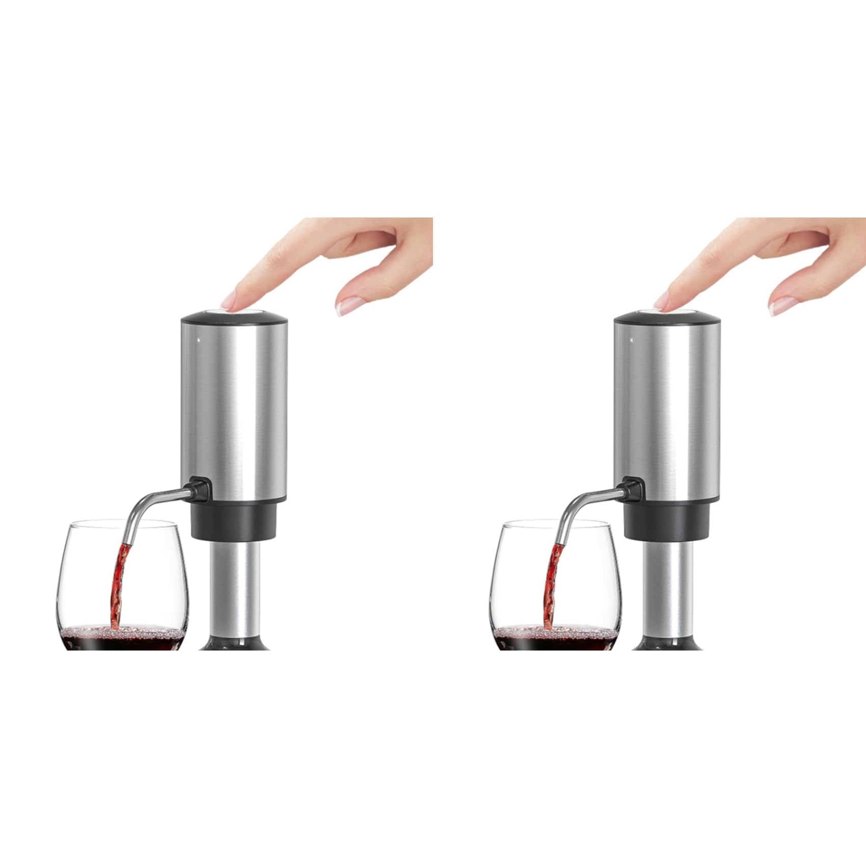 Aundhegrtt 2X Wine Aerator Electric Wine Decanter Automatic Wine Aerator, Wine Dispenser with USB for Wine Enthusiasts and Own Use