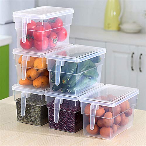 ZHOUBA Portable Refrigerator Fridge Sealed Food Fruits Storage Box Organizer Container Green