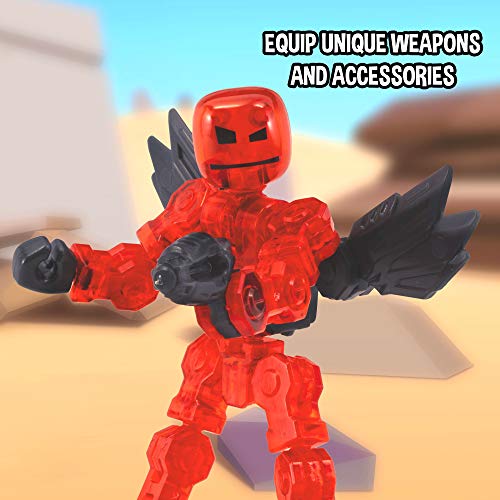 Zing Klikbot Complete Set Of 4 Poseable Action Figures With Weapons, Translucent, Create Stop Motion Animation, For Ages 6 And Up (Series 1 Heroes) #TOP2
