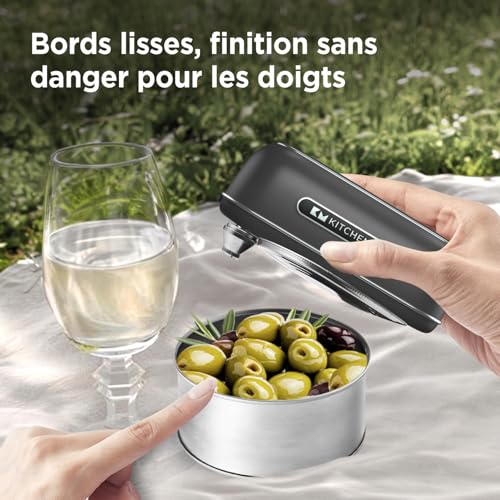 Ouvre-boîte rechargeable Kitchen Mama Orbit One automatique à bord lisse - 5