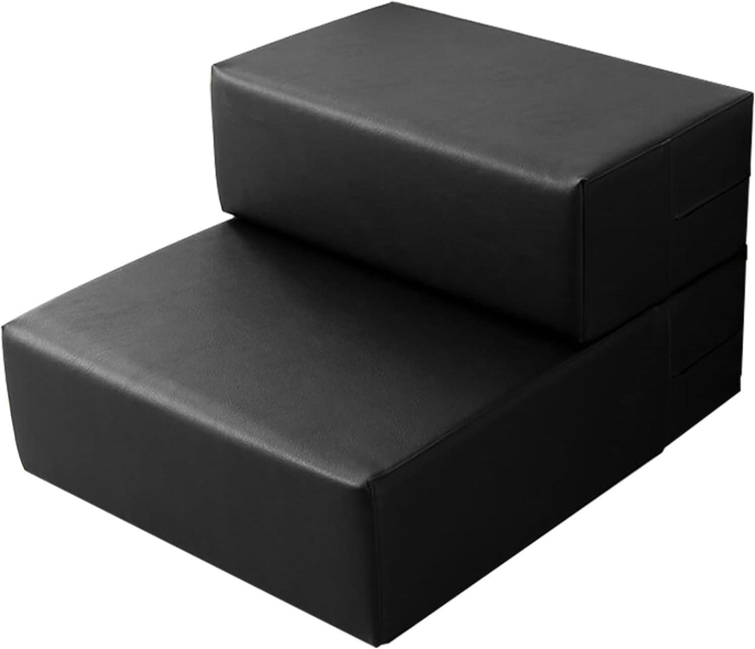 Dog Ramp for Small Dogs, Dog Ramp for Couch with Machine Washable Zippered Non-Slip, High Elastic Sponge Inside(Black,40x45 cm/15.7x17.7 in)