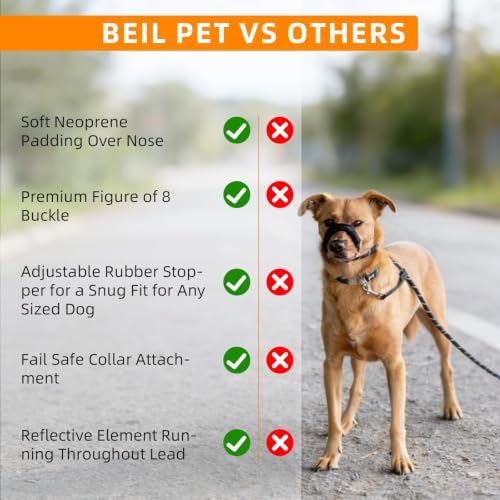 Image of Figure 8 Dog Lead for No Pull Training, Padded Nose Loop, 1.8m