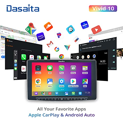 Dasaita 10.2Android 2Din Voiture Stéréo Carplay Android Auto Écran Tactile GPS Navigation Radio Headunit 4G 64G