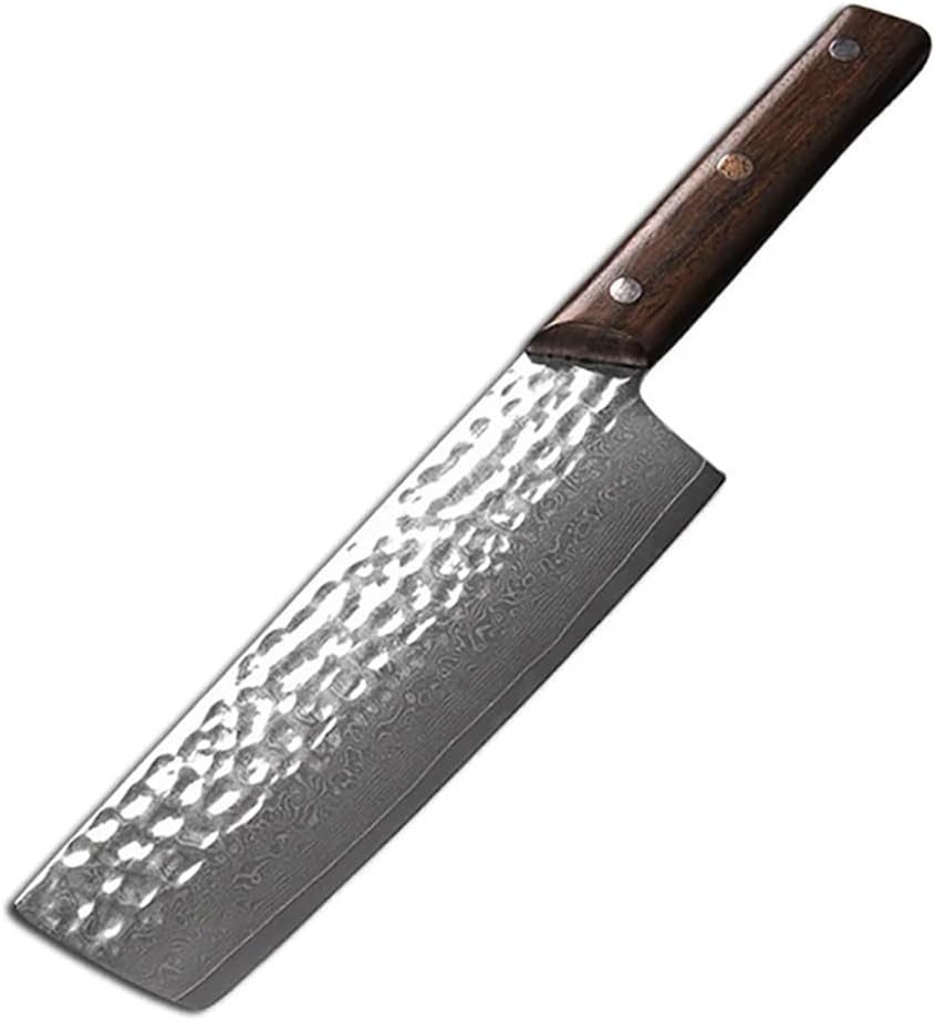 Meat Cleaver Knife, 67 Layer Damascus Steel Chef Knives Kitchen Slicing Meat Cleaver Nakiri Knives Sushi Cutting Cooking Knife Tools With Handle Wood