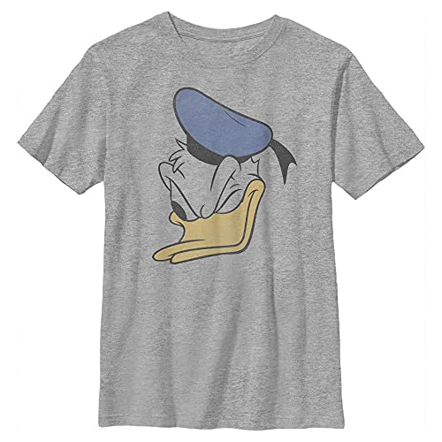 T-shirt Donald Duck Disney pour garçon en coton chiné à col rond
