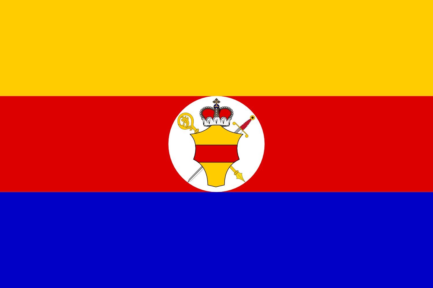Drapeau Prince-Bishopric of Münster en tissu haute densité Premium