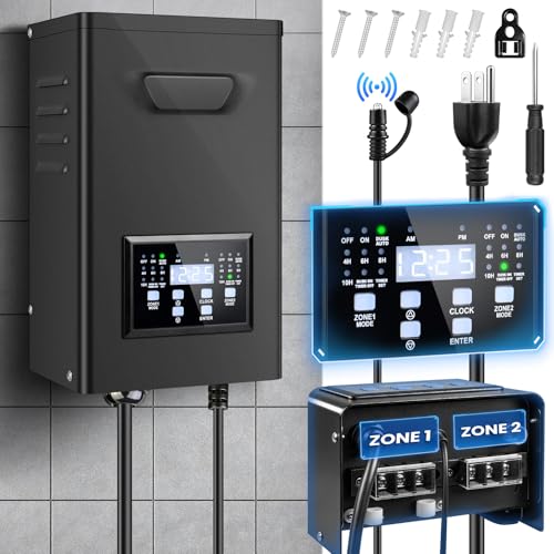 400W Low Voltage Landscape Transformer, 2 Zone Independent C