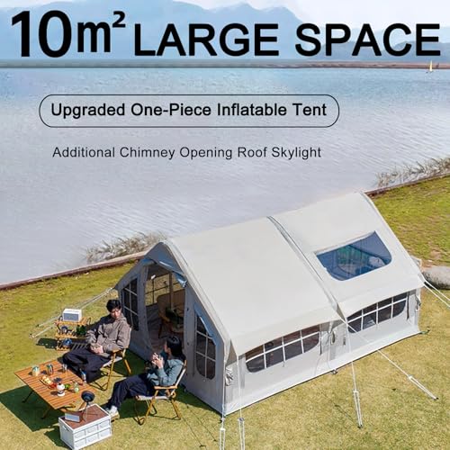 Carpa Inflable para Camping 8 Personas 4 Estaciones 385x260x200 cm miniatura 2