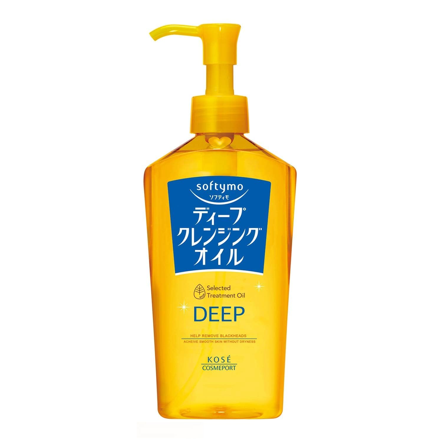 Kose Softymo Deep Cleansing Oil 230ml - Removes Blackheads, Makeup & Impurities Gently for Radiant Skin