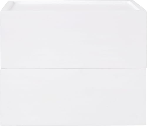 Miniatura 8 de Martha Stewart Weston - Cajas de almacenamiento apilables de madera con cajones extraíbles, organizadores de almacenamiento de madera de ingeniería,