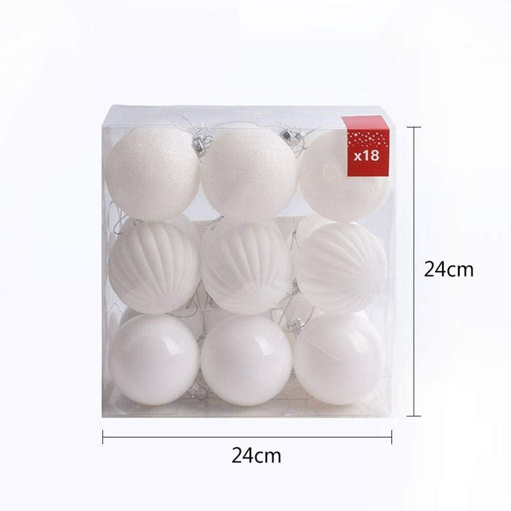 Bolas de Navidad, Adornos de bolas de Navidad, decoración de árboles, 6 cm/30 piezas, rosa, transparente, inastillable, plástico transparente, juego de bolas de Navidad, decoración de árbol de Navidad