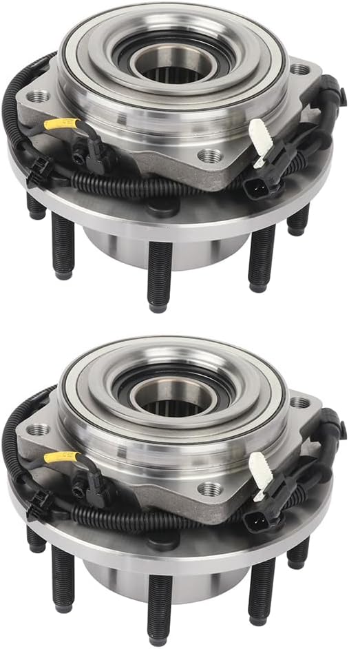 SCITOO 2 x Front Wheel Hub Wheel Bearing Assembly 515130 Fit 2011-2016 for Ford F-250 Super Duty, for Ford F-350 Super Duty 8 Lugs 4WD w/ABS