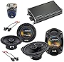 Harmony Audio Compatible with Chevy Malibu/Malibu Maxx 04-07 OEM Speaker Replacement Bundle R65 R69 & CXA360.4 Amp
