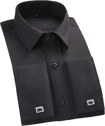 French Cuff with Cuff Links - Solid Pleated Collar Mint ~ Sage Men's Dress Shirts main image 1
