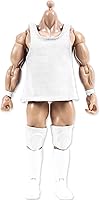 Vista 3 de Juego de 5 camisetas musculares para figuras de acción de lucha libre, Blanco