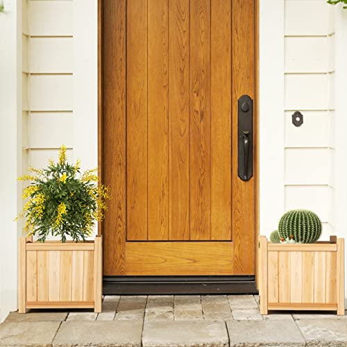 Giantex Raised Garden Bed, Folding Wood Planter For Vegetable Flower, Outdoor Elevated Planting Boxes, Folding Plant Container Patio Lawn Garden Backyard, Easy Assembly, 15" Lx15 Wx14 H #TOP2