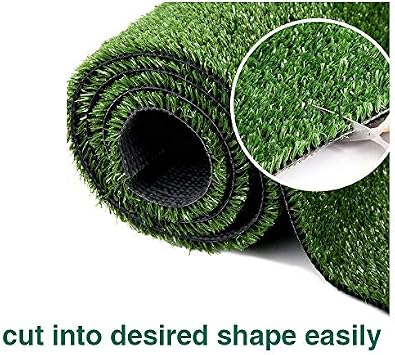 Artificial Grass Astro Turf Lawn 1FTX30FT,Economy Synthetic Fake Grass Indoor Outdoor Mat, Backyard Patio Garden Balcony Rug Carpet, Rubber Backing with Drainage Holes