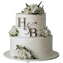 Personalized Wedding Cake Charm, Custom Monogram Side Topper - 30 colors to choose from
