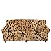 Showudesigns - Copridivano a 2 posti, per soggiorno, in poliestere, spandex, protegge da cani, animali domestici, gatti, con stampa leopardata e antiscivolo