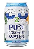 C2O Pure Coconut Water | Plant Based | Non-GMO | No Added Sugar | Essential Electrolytes | 10.5 FL OZ (Pack of 24)
