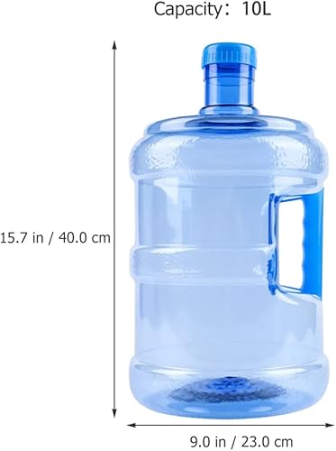 Miniatura 6 de STOBAZA Botella de agua de 10 litros reutilizable portátil con asa, contenedor de agua para camping, tanque de agua grande para picnic al aire