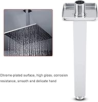 Vista 4 de TOPINCN Brazo de ducha superior de acero inoxidable para montaje en pared para baño, ducha de techo, brazo de extensión de ducha largo (10 pulgadas)