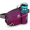 Waterfly Sac Banane Homme et Femme Sacoche Banane de Sport Ceinture de Course avec Porte Bouteille