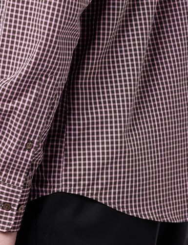 Image of Park Avenue Men's Pure Cotton Checks Pattern Slim Fit Semi Cutaway Collar Full Sleeve Formal Shirt