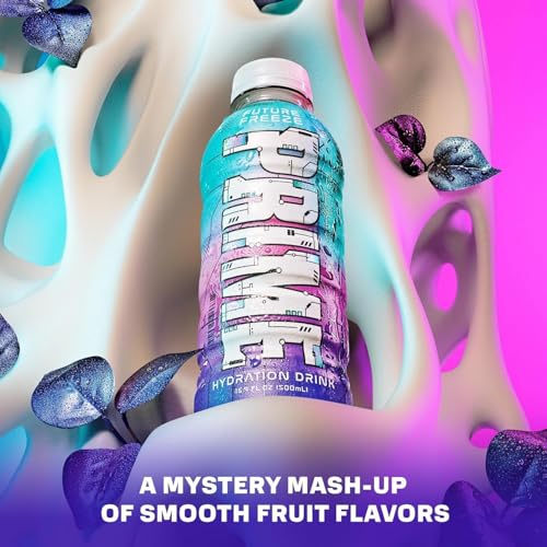 Image of PRIME Hydration Drink, Future Freeze, 16.9 FL oz 500ml (Product Of USA) With 1 Unit Flavourito Kunafa Chocolate 20g Free From DECADENT