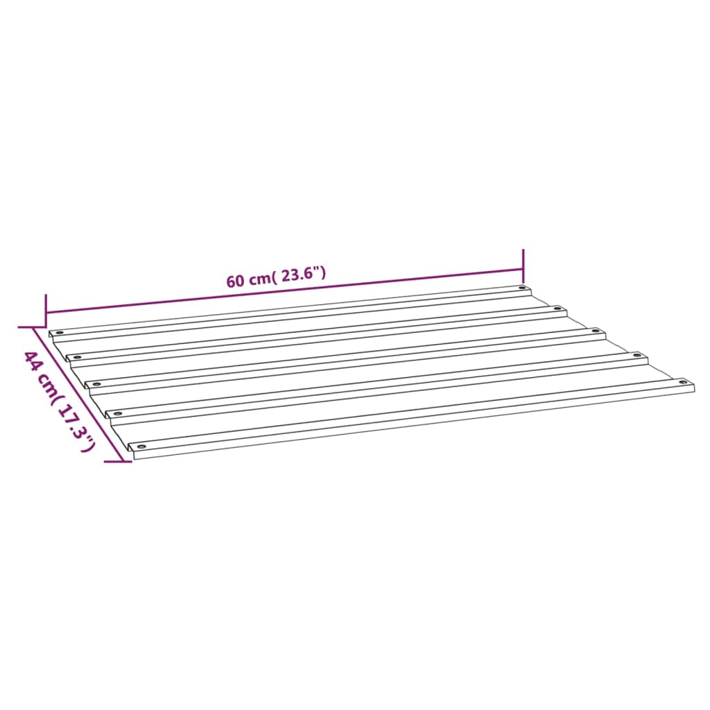 vidaXL 12× Paneles Tejado Lámina de Techo para Garaje Caseta Placa Cobertizos Casas Móviles Acero Corten Resistente a Corrosión Oxidado 60x44cm