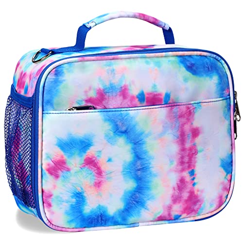 Kids Lunch Box, Durable Insulated Tie Dyed School Lunch Bag For Toddler Boys Girls, Adjustable Strapthermal Cooler Lunch Tote Travel Family Picnic Back To School Lunchbox For Kids Toddler（Multi） #TOP15
