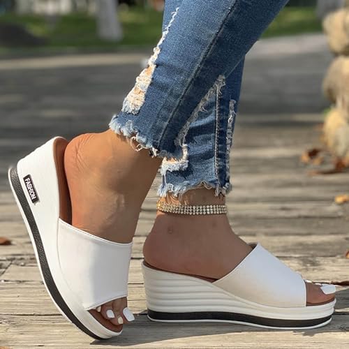 Sandales compensées marche active avec maintien et grand ajustement