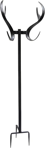 Bernini Fountains Soporte de manguera de jardín de metal independiente de pavo real, plateado, con capacidad para más de 100 pies de manguera,