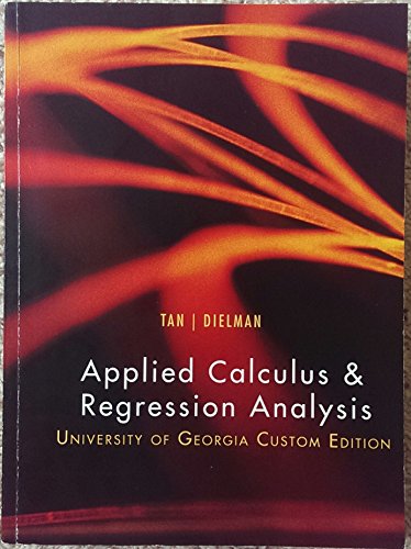 Applied Calculus & Regression Analysis 1305281446 Book Cover