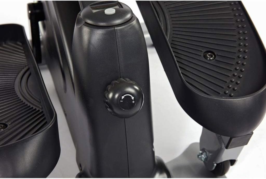 Close-up of resistance adjustment knob