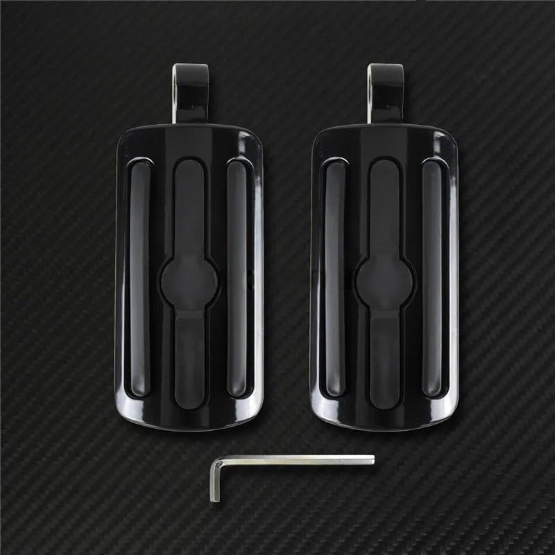 Repose-pieds de moto noirs pour Sportster XL 1200 et Touring à montage mâle