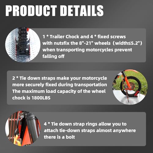 BAOUFF Foldable Motorcycle Wheel Chock
