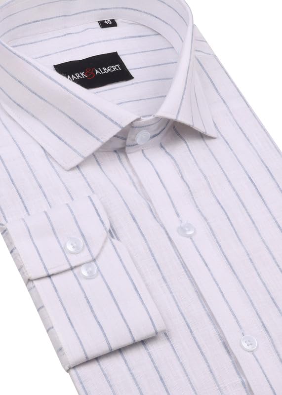 Image of Men's Striped Cotton Formal Shirt