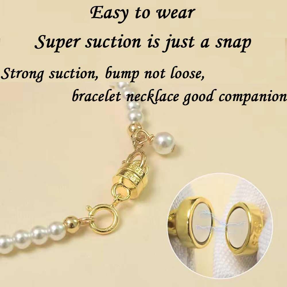 925 Silver Double Lobster Magnetic Necklace Clasps，Magnetic Necklace Clasps and Closures for Bracelet Necklace Extender (2pcs Silver) - Image 2